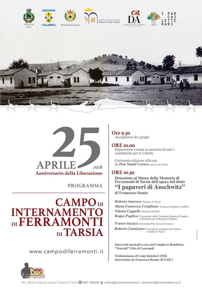 Il 25 aprile a Ferramonti per ricordare l’anniversario della Liberazione