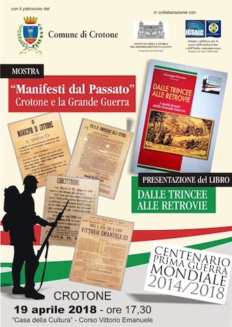 “Manifesti del passato”. Crotone e la Grande Guerra: mostra e convegno