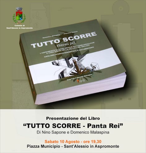 “Tutto scorre. Panta rei”, appuntamento sabato 10 a Sant’Alessio in Aspromonte