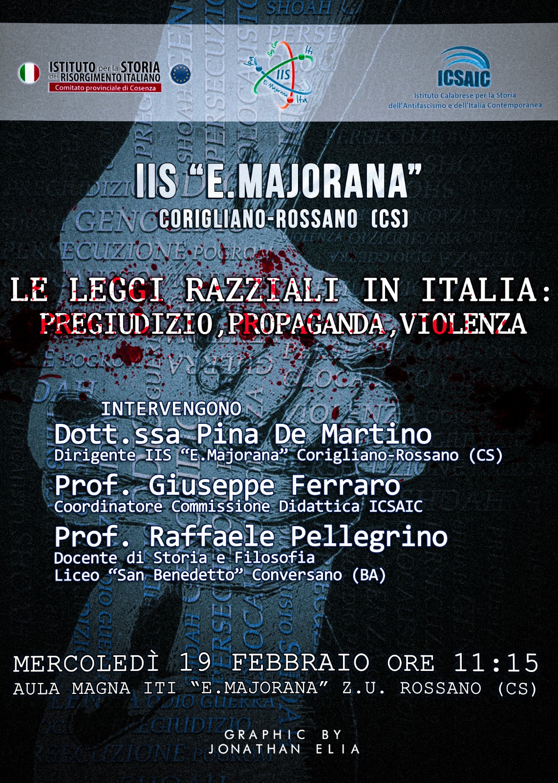 Leggi razziali e laboratori didattici sulla storia. Due iniziative con l’ICSAIC a Corigliano-Rossano il 19 febbraio