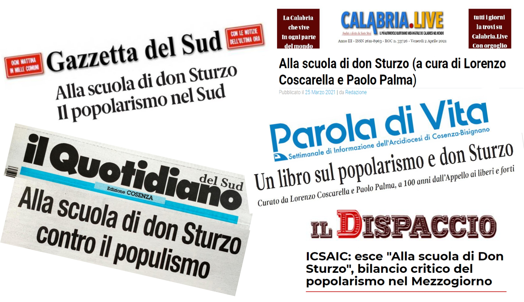 La rassegna stampa del volume sul popolarismo nel Mezzogiorno