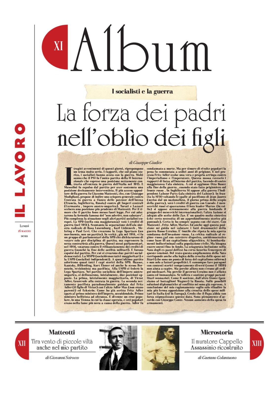 Il delitto Cappello e il socialismo cosentino visti da “Il Lavoro”