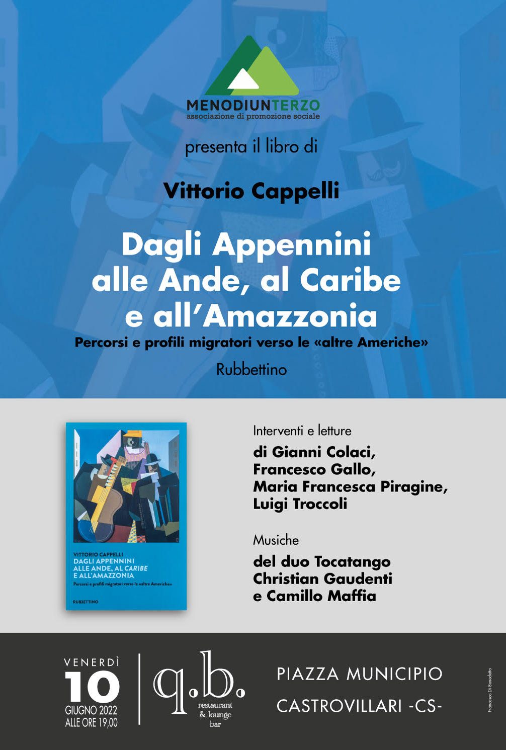 A Castrovillari presentazione dell’ultimo volume di Vittorio Cappelli