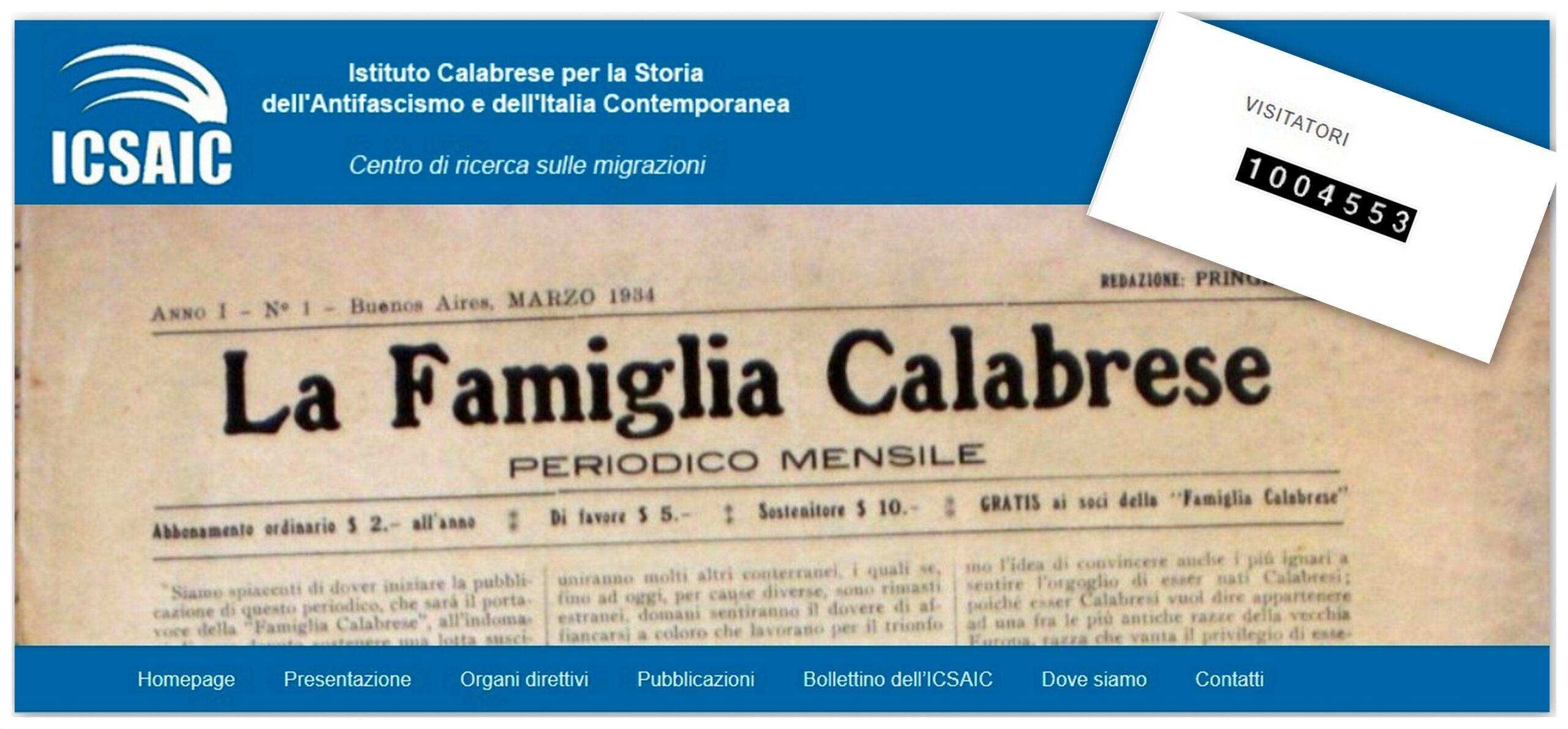 Un milione di visitatori per il sito ICSAIC. Palma: “Traguardo di alto valore simbolico”