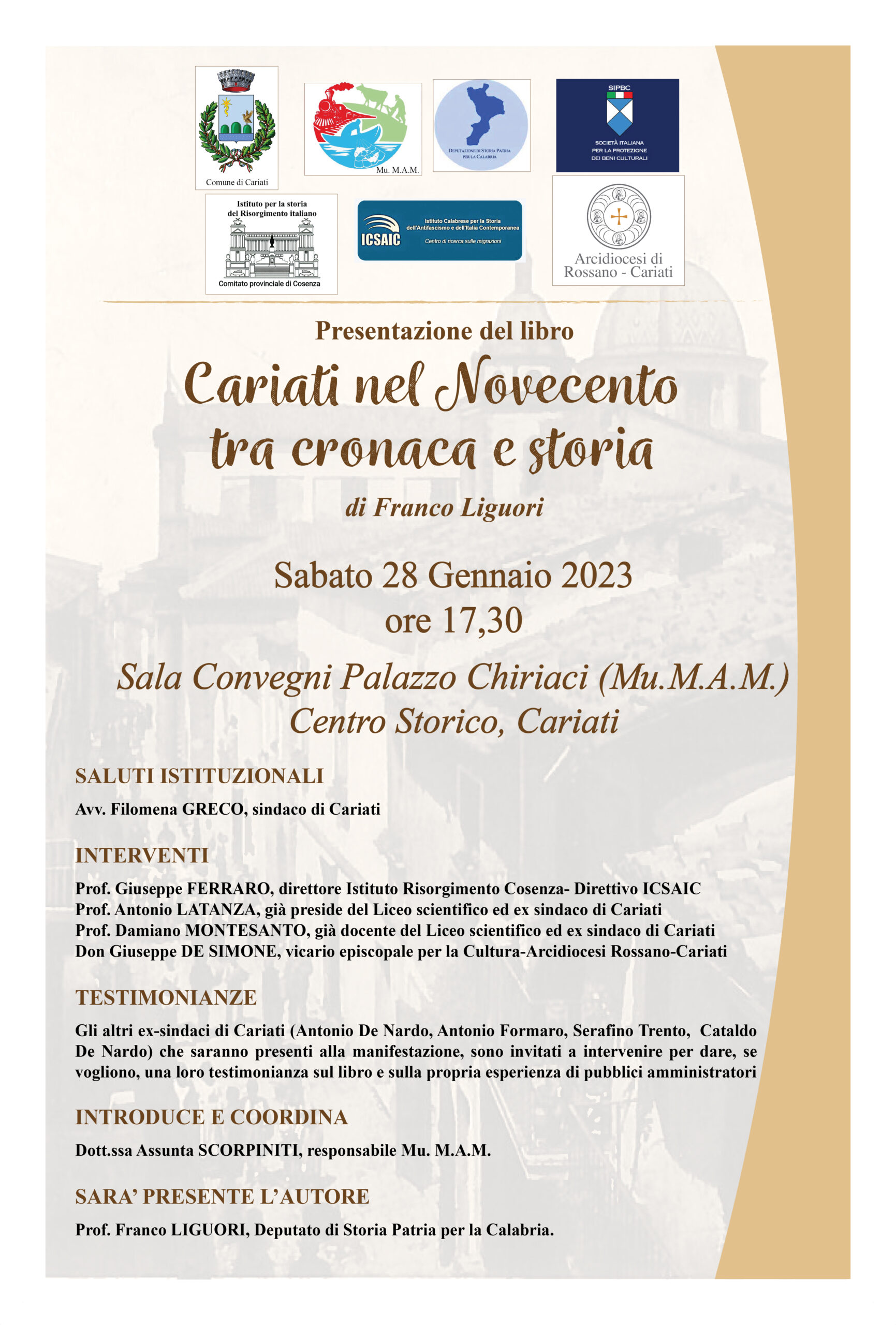 Cariati nel Novecento tra cronaca e storia, nel libro di Franco Liguori