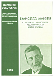 FRANCESCO MALGERI e la lotta per la democrazia nella provincia di Reggio Calabria