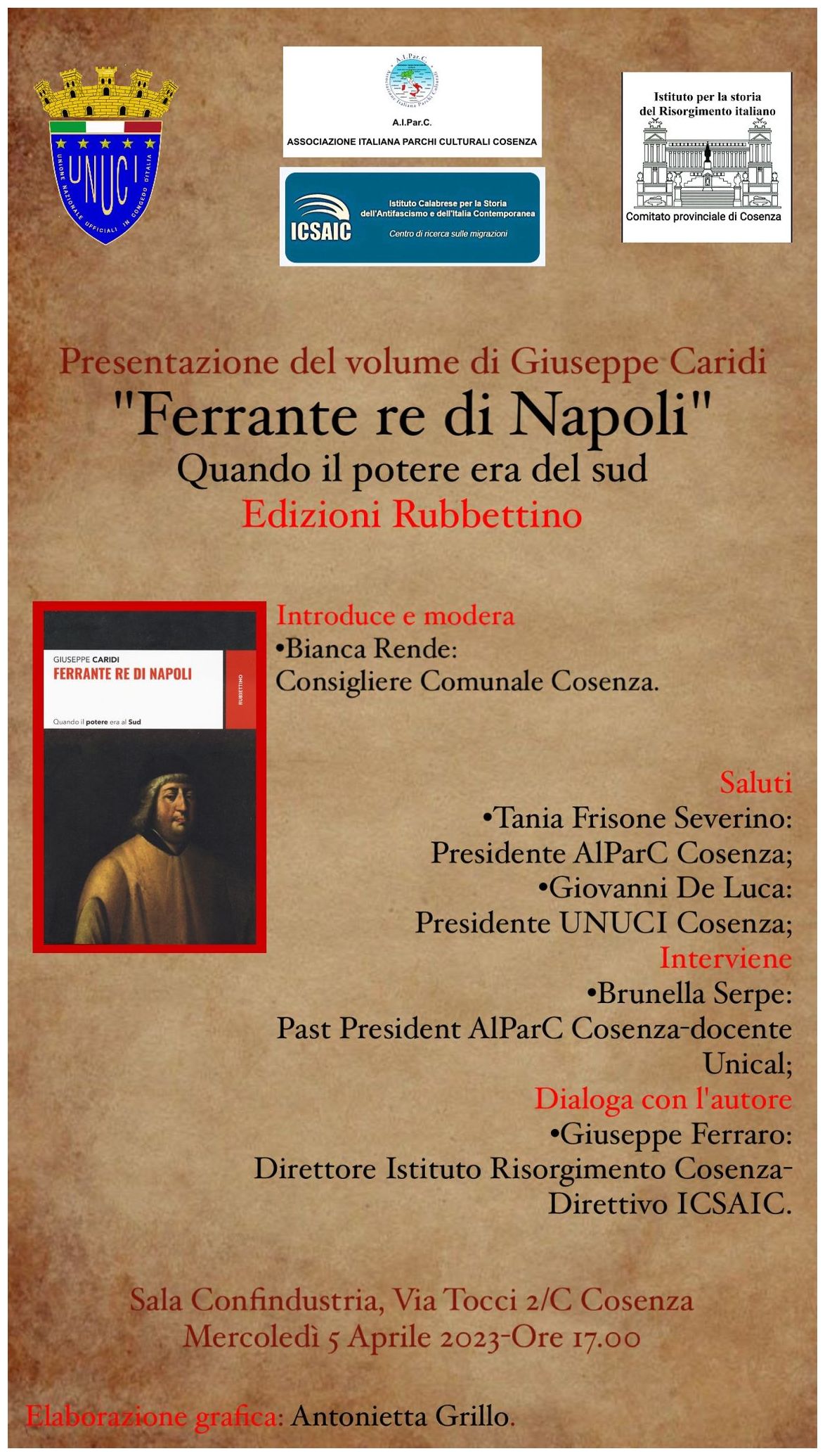“Ferrante re di Napoli” di Caridi, presentazione a Cosenza con l’ICSAIC