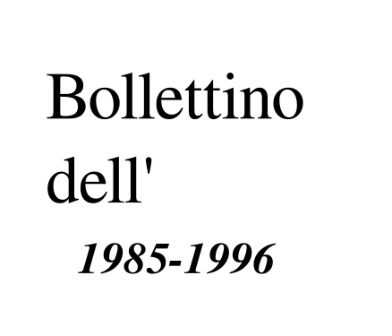 Bollettino dell'ICSAIC (1985-1996)