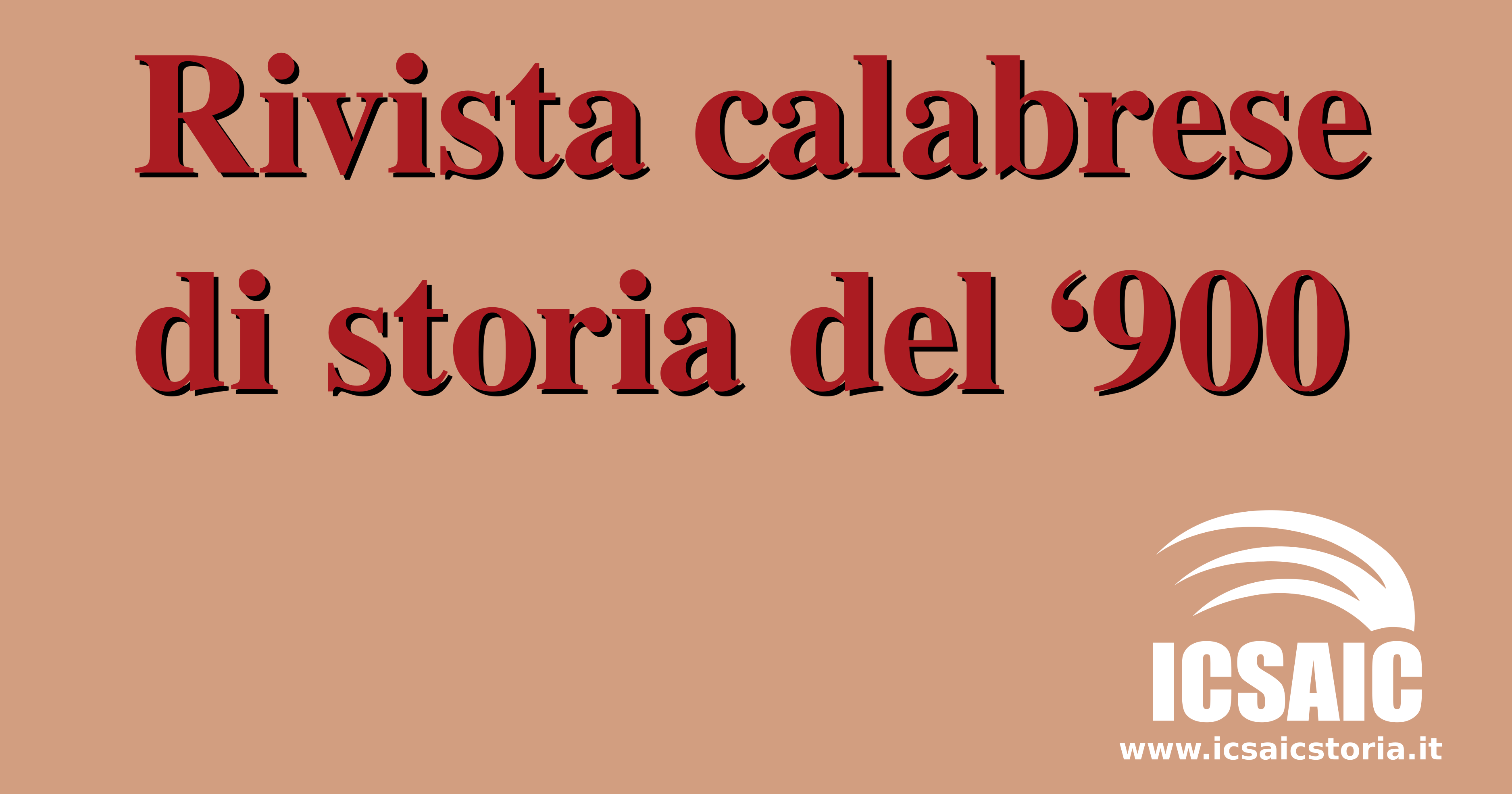 Rivista calabrese di storia del 900 istituto calabrese per la storia