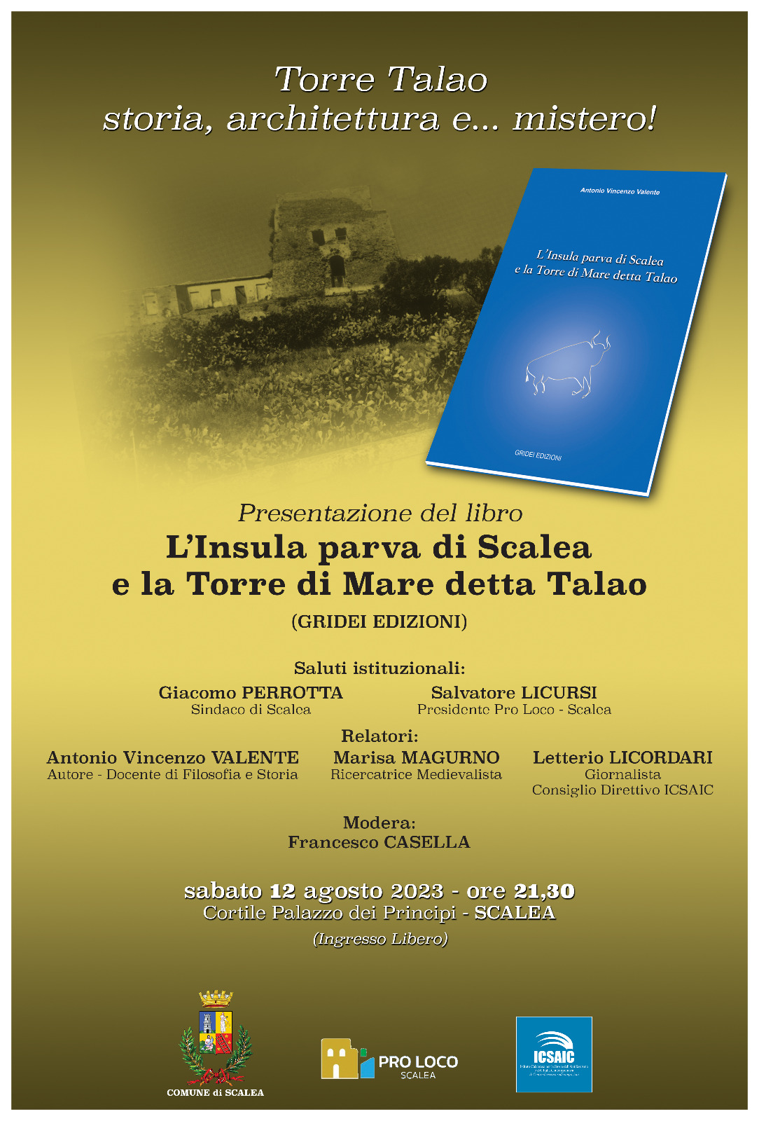 L’ICSAIC ricorda a Scalea Enrico Esposito e le sue ricerche sulla Torre Talao