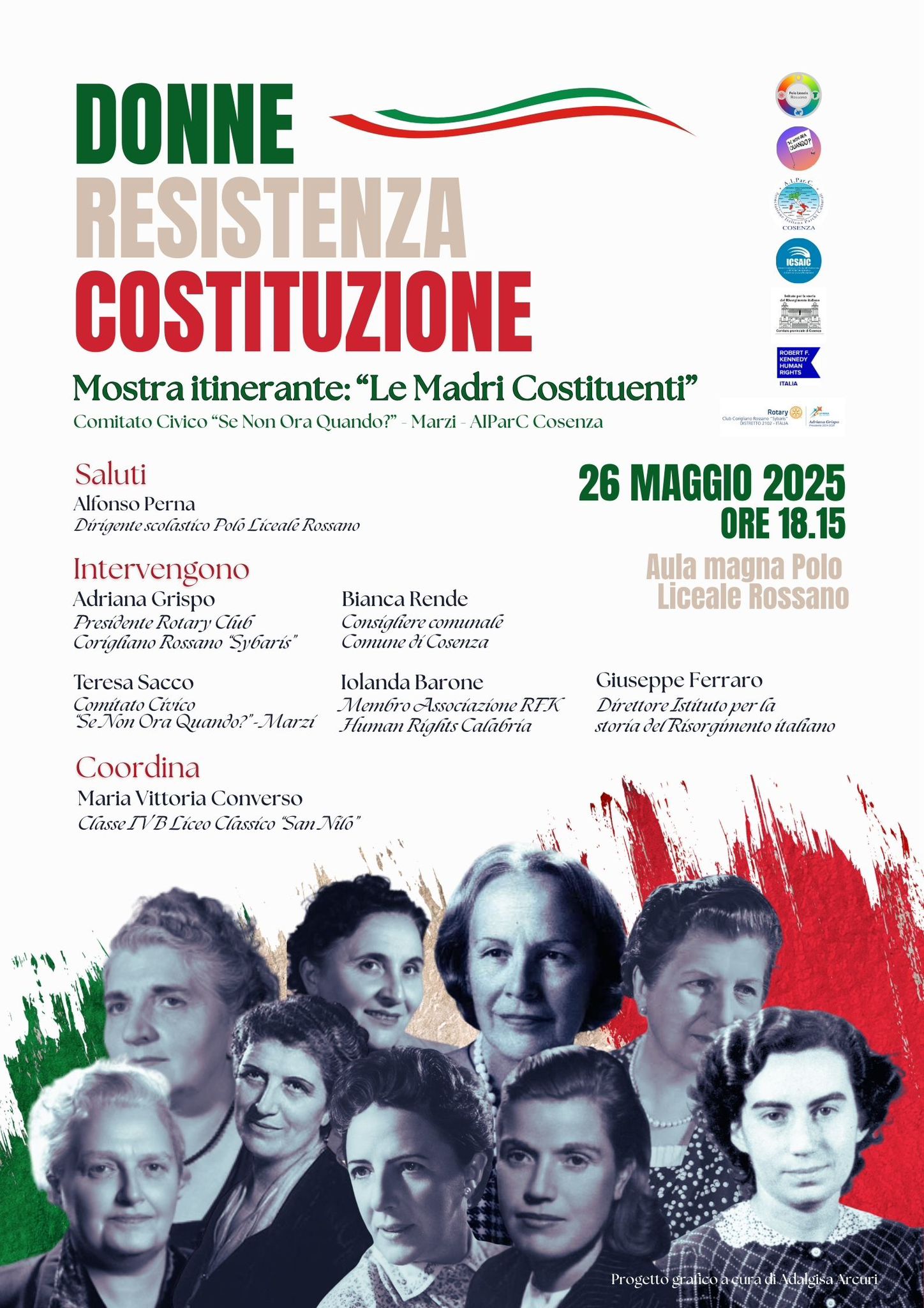“Le Madri Costituenti” al Polo di Rossano con Ferraro dell’ICSAIC