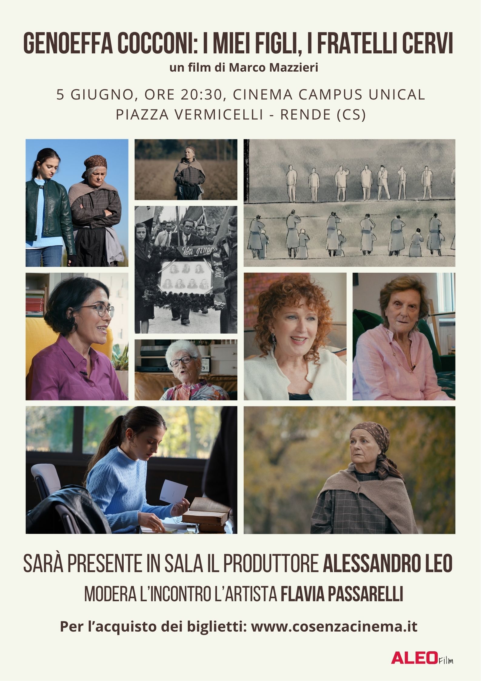I fratelli Cervi e Genoeffa Cocconi. Il film all’Unical, prima visione calabrese