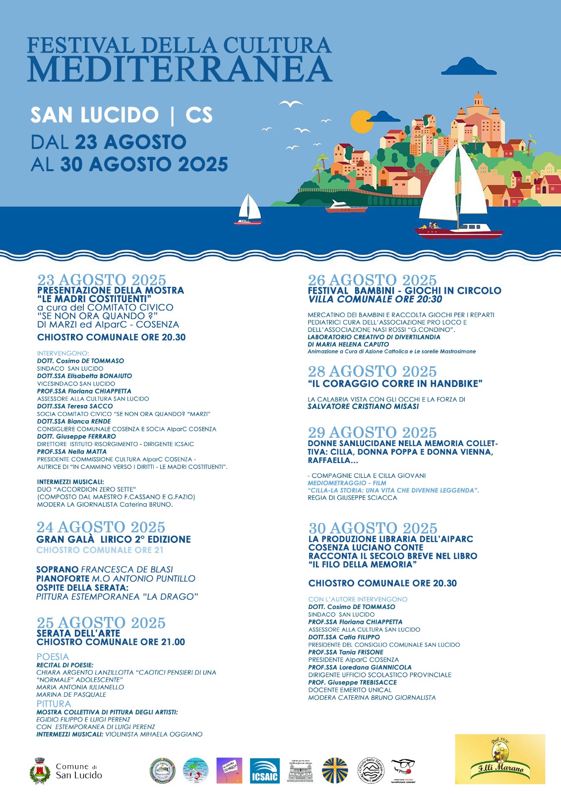 Le Madri costituenti al festival di S. Lucido, con Ferraro per l’ICSAIC