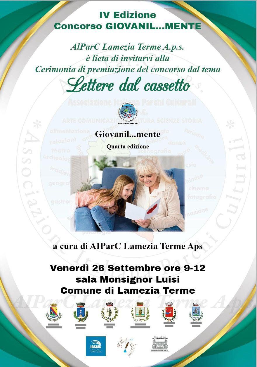 Il concorso per le scuole “Giovanil…mente” di AIParC a Lamezia Terme con l’ICSAIC